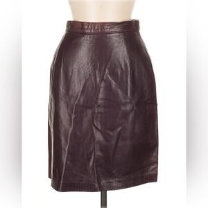 Henri Bendel Vintage Leather Pencil Skirt - Size 8